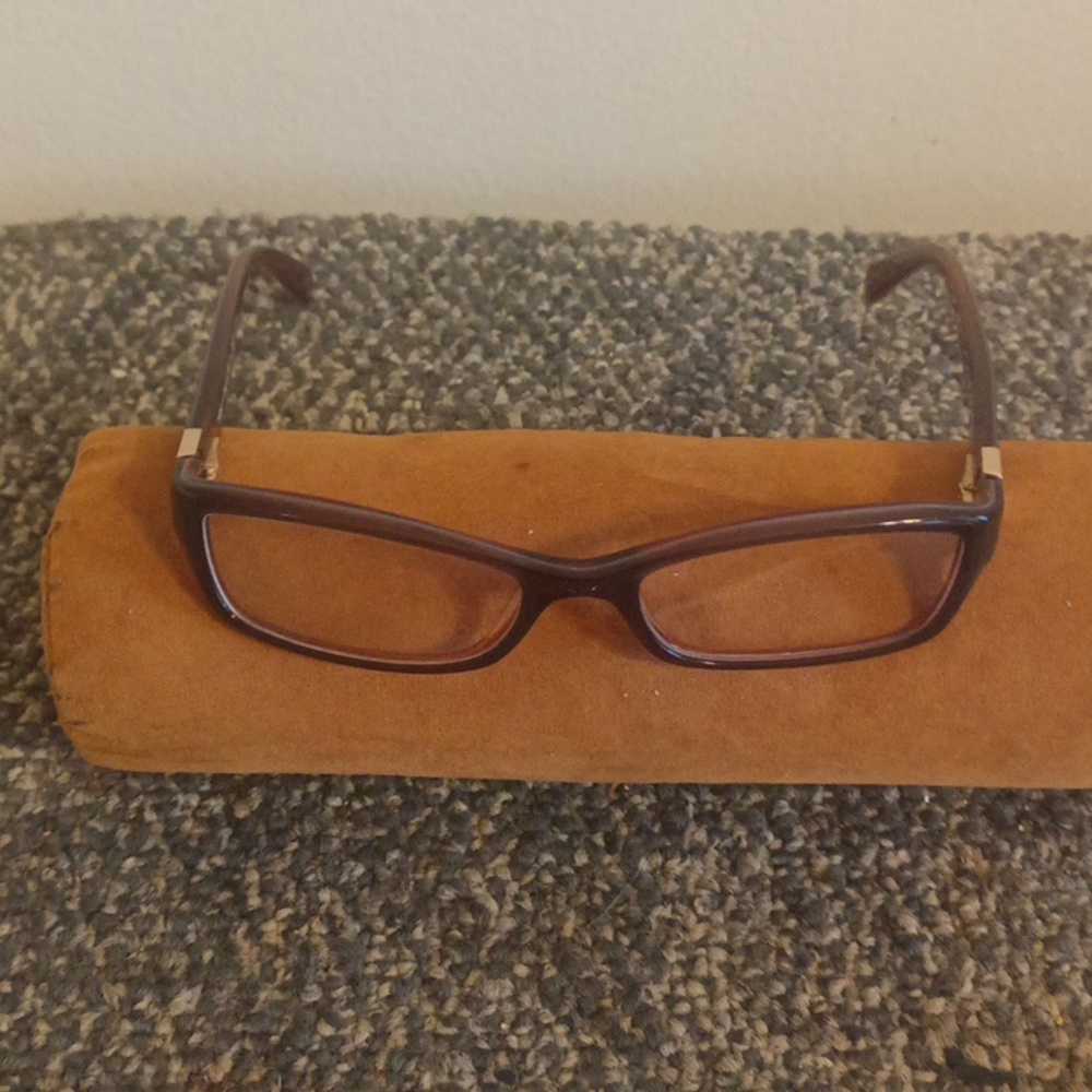 Tory Burch Brown Eyewear with Gold Accent